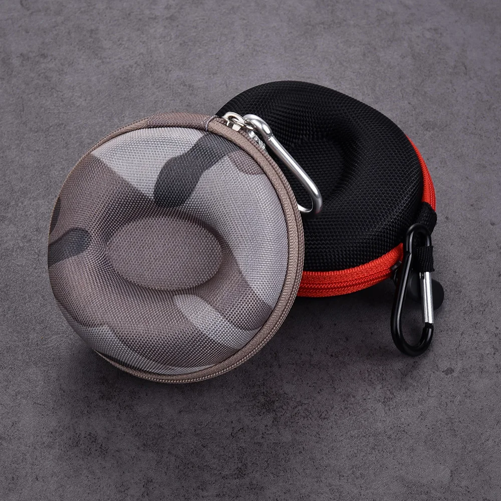 JUELONG Custom Logo Waterproof Travel Watch Case Single Watch Box w/Zipper For Storage Cushioned Round Portable Watch Case