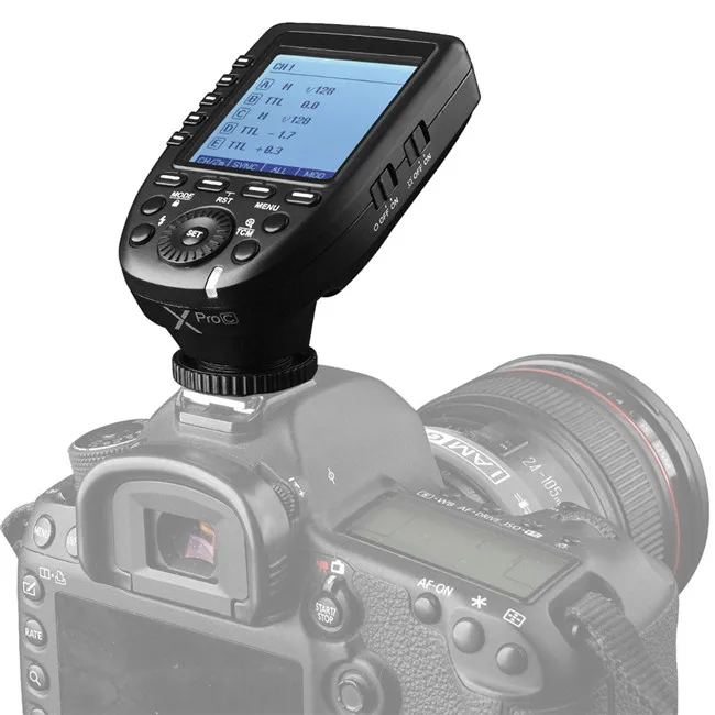 Godox XPro-C Flash Transmitter with E-TTL II 2.4G Wireless X System HSS LCD Screen for DSLR Camera