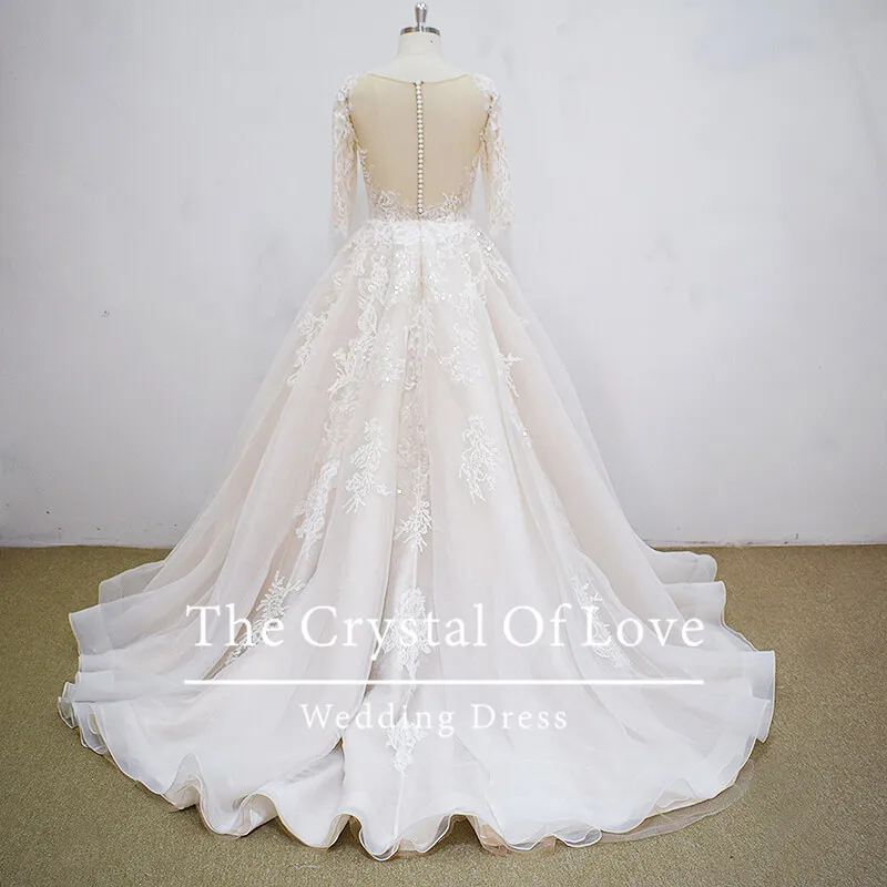 Lace and sequin wedding dress, modern vintage wedding dresses