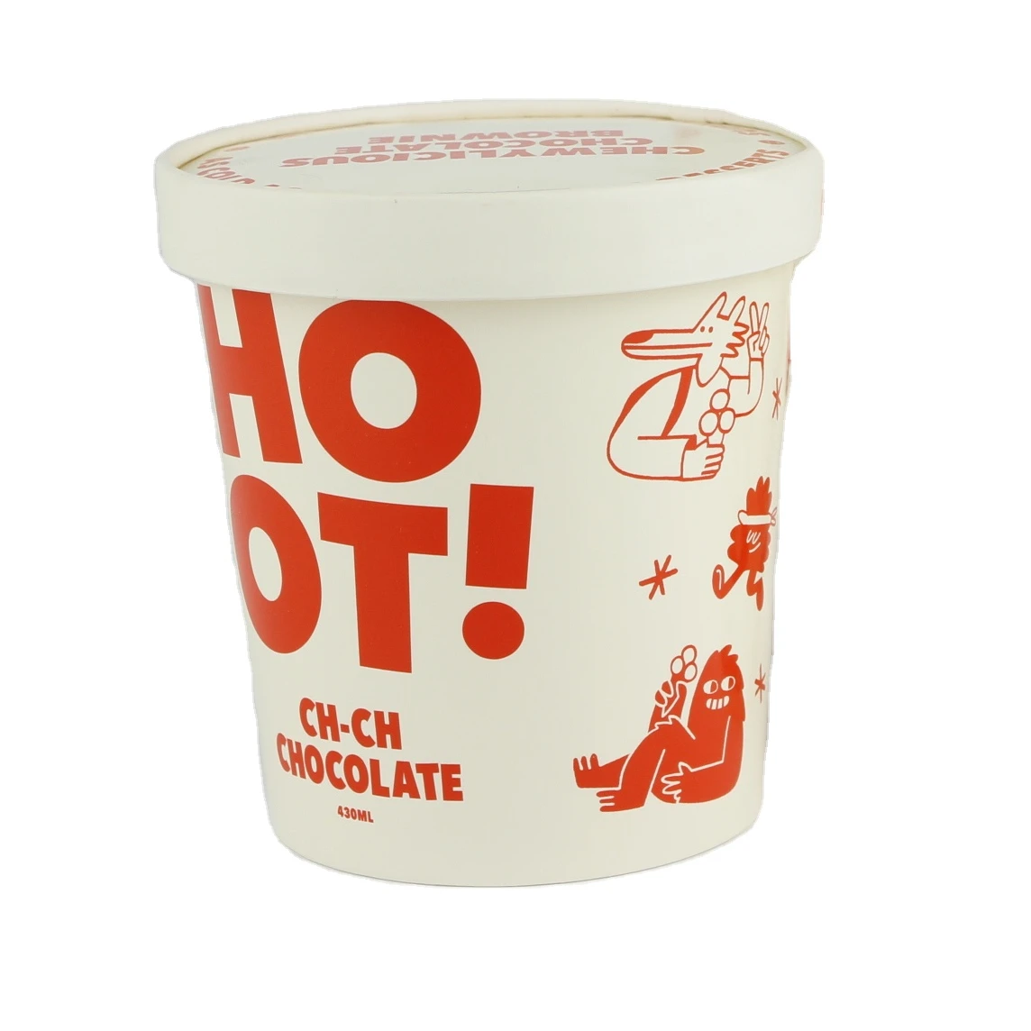 6OZ 100ml Print Ice Cream Paper Cup With Plastic Lid And Plastic Spoons Manufacture Wholesale Paper Ice Cream Cups Price