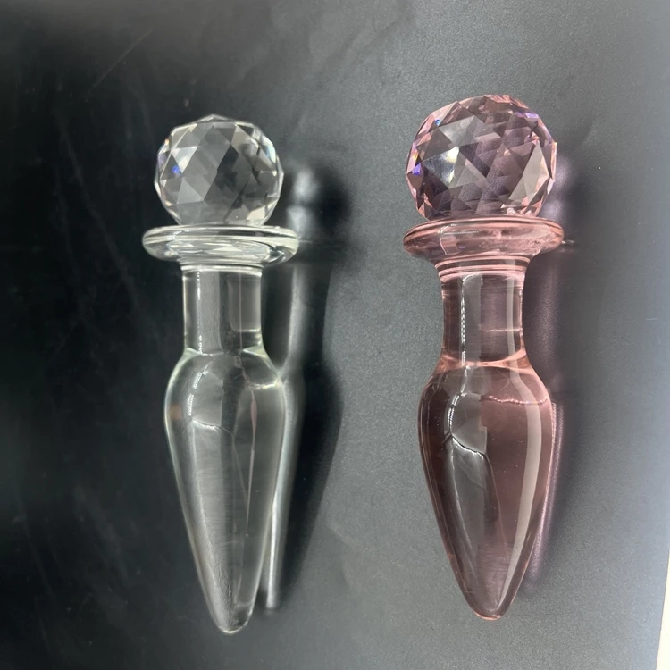 Hot Products Double Ended Crystal Glass Pleasure Wand crystal Penis