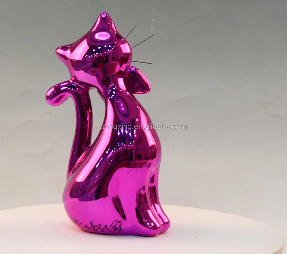 Feng Shui Ceramic Fortune Lucky Cat Coin Bank Japan Maneki Neko Waving Cat Ceramic Battery Lucky Cat Piggy Bank Home decoration