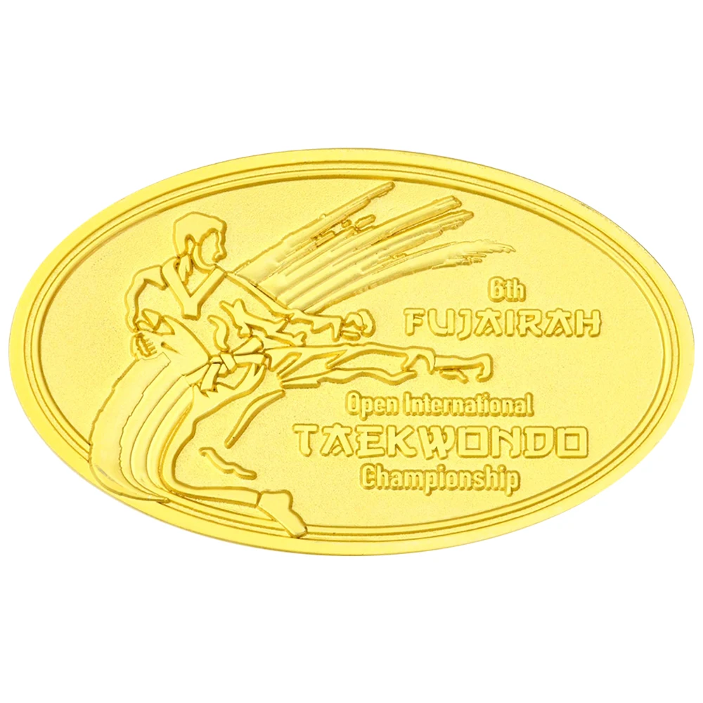 Custom 3d Gold Silver Bronze Zinc Alloy Metal Sport Medal Souvenirs Jiu Jitsu Judo Kung Fu Karate Taekwondo Medal