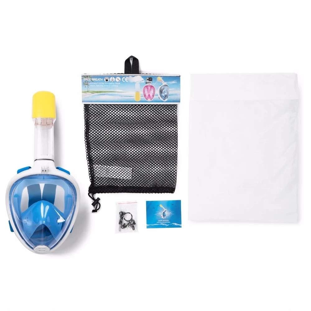 Full Dry  Diving Mask Snorkel Mask Full Face swimming mask