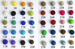 Colors Wool Felt Ball Pom Pom Garland for Christmas Tree Garland