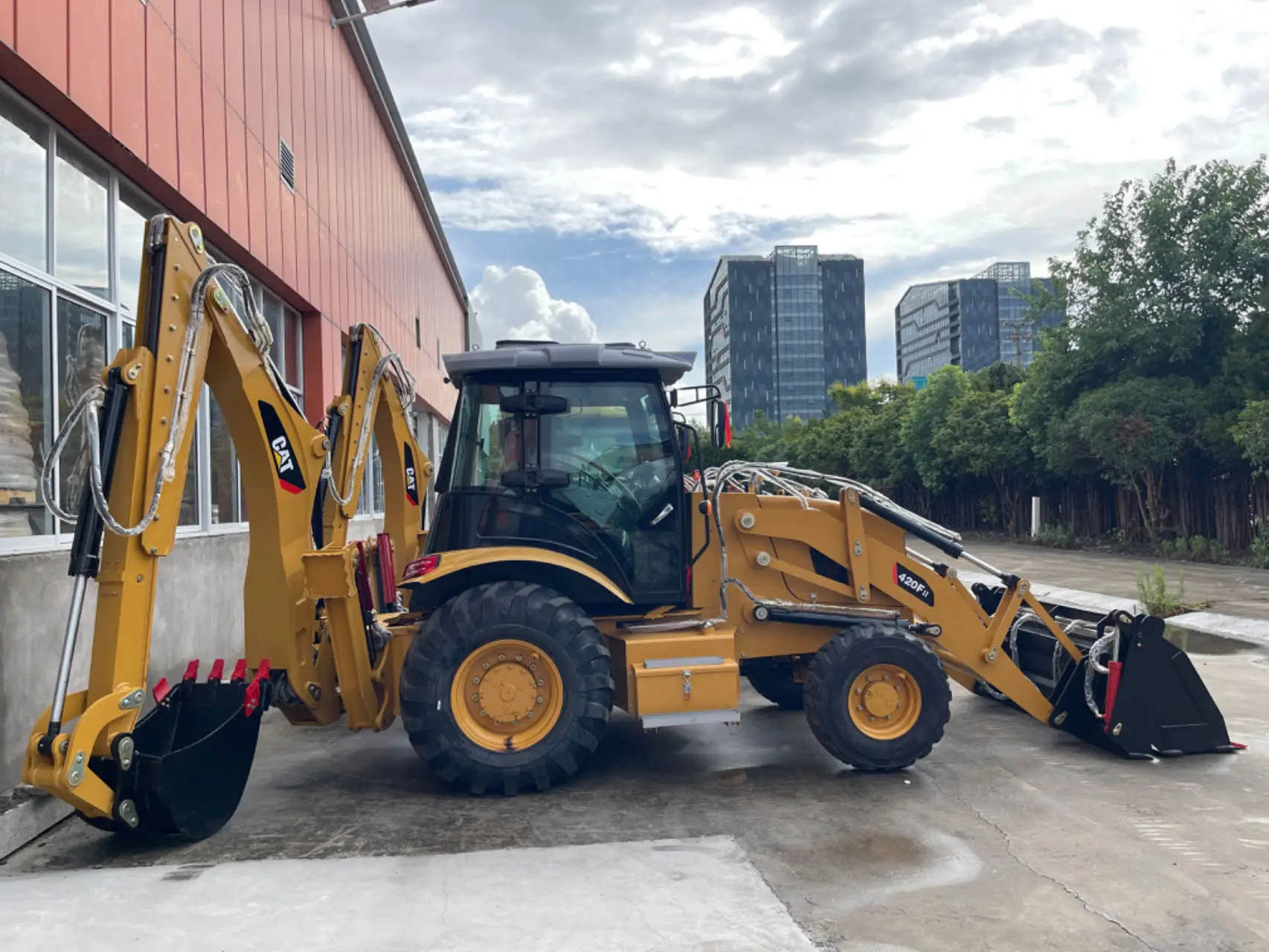 Совершенно новая техника CAT 420F для продажи гусеничная экскаватор-погрузчик в брендовый 416 кошки 420 428 432 Ретро