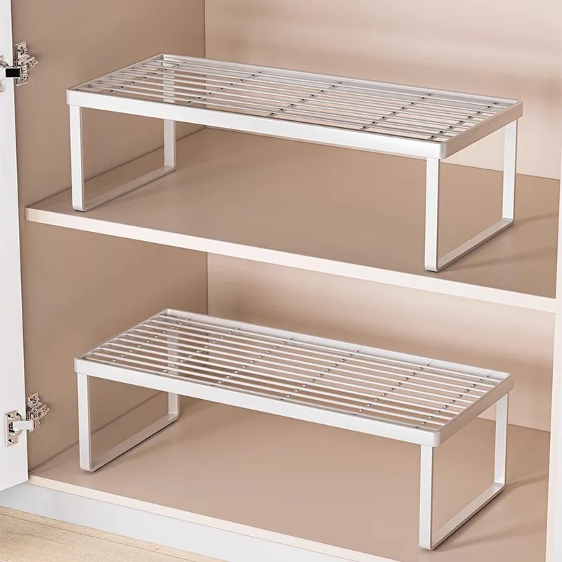 OWNSWING Kitchen Cabinet Plates Dishes Storage Shelf Living Room Over Display Spice Space Saving Rack For Pantry Cabinet