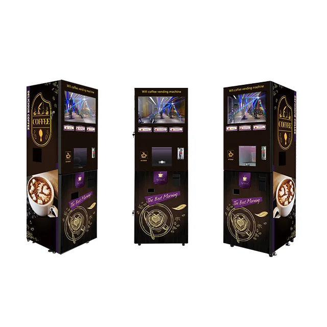 Mdb GS505 Automatic Coin Operating Coin Operated Table Top Coffee Vending Machine Wooden Case Remote Control Wireless