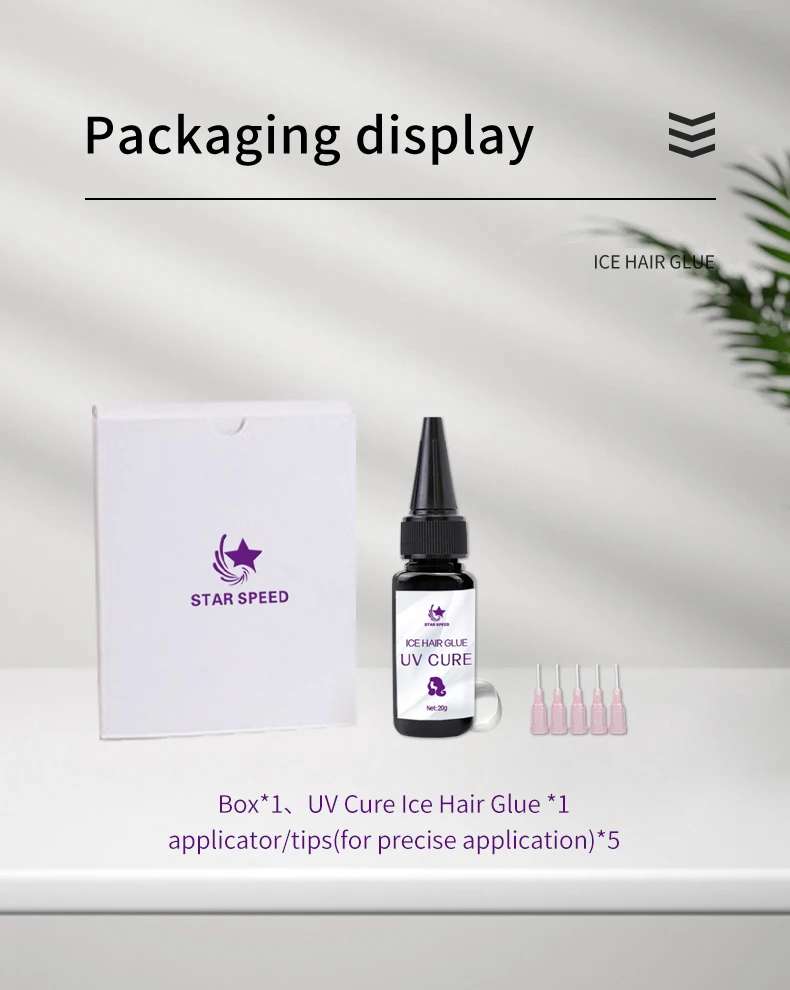 Star speed 10D extension resin Hair Glue New UV Glue strength waterproof uv light hair extensions uv glue hair extension