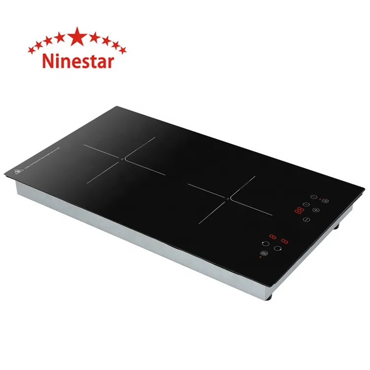  Ninestar бренд NS.B-273 высокое качество 3.5kw черного цвета с украшением в виде кристаллов пластина плоской индукционная плита сенсорным управлением 2