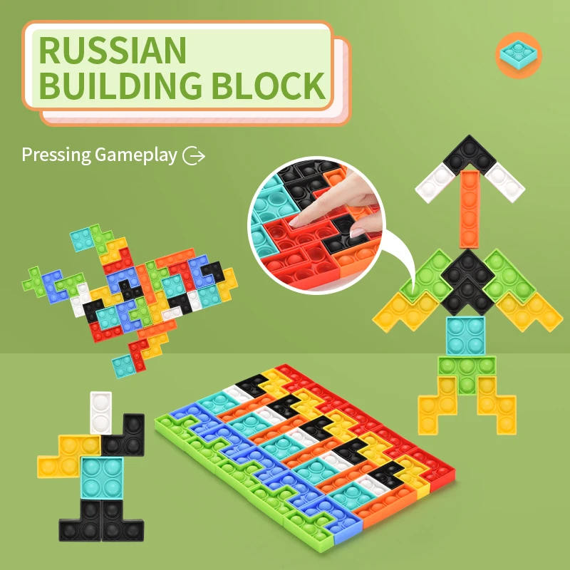Factory Juguetes Antiestres Puzzle Push Pop Game Trending Squeeze Toys