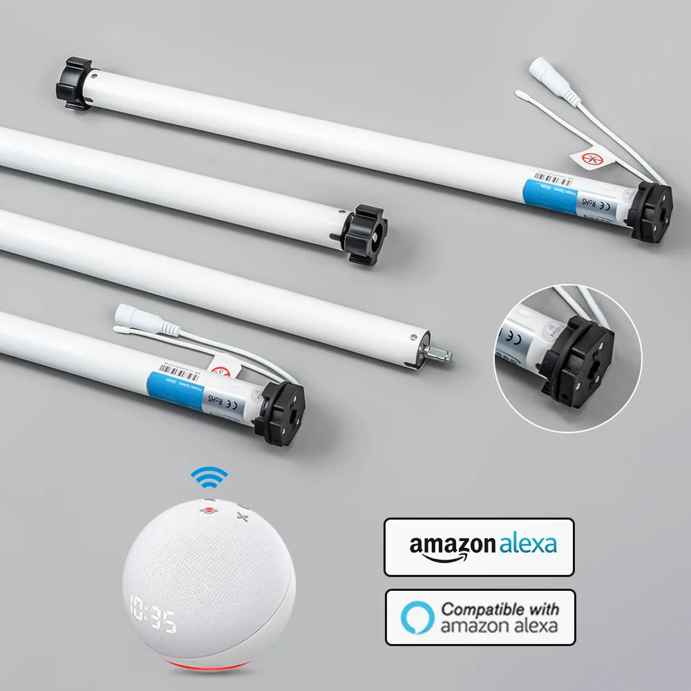 Roller shades motorize wand remote for window with electric 25mm tubular motor wifi solar panel rechargeable blind motor