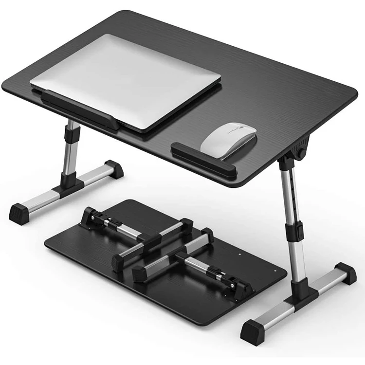 custom design small home office folding laptop standing desk mini bar counter manual height adjustable desk base 2 legs assembly