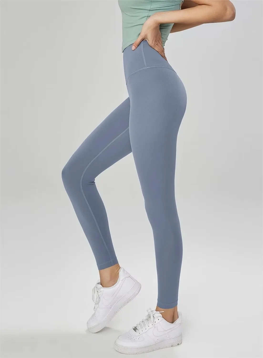 Dropshipping Custom Logo Buttery Soft High Rise Yoga Pants Butt Lifting Fitness Running Gym Leggings For Women