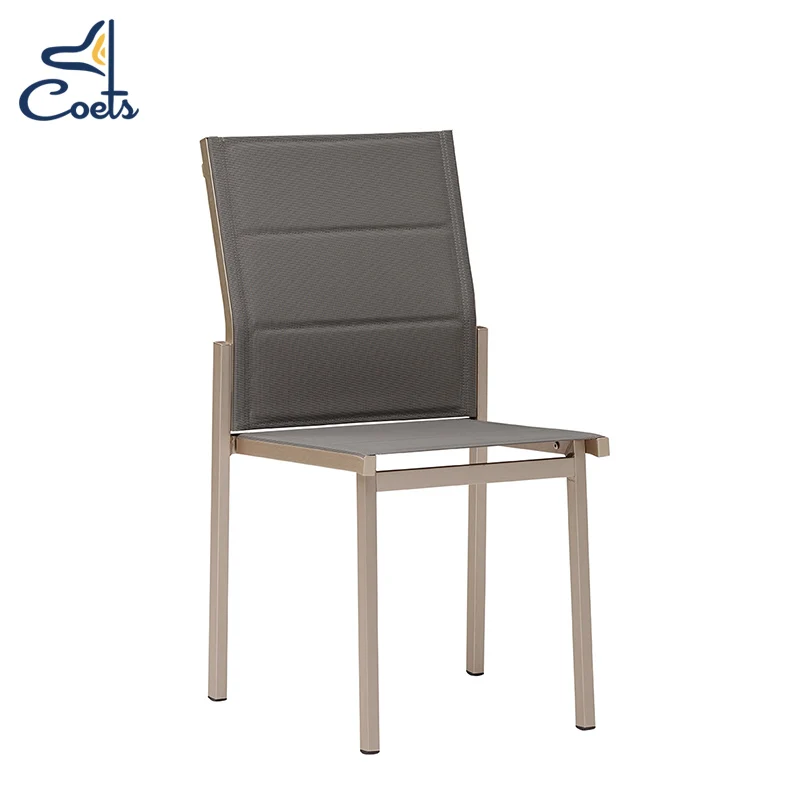 Coets Patio Garden Outdoor Furniture Restaurant Aluminum table chair with Umbrella Outdoor Dining Tables Set