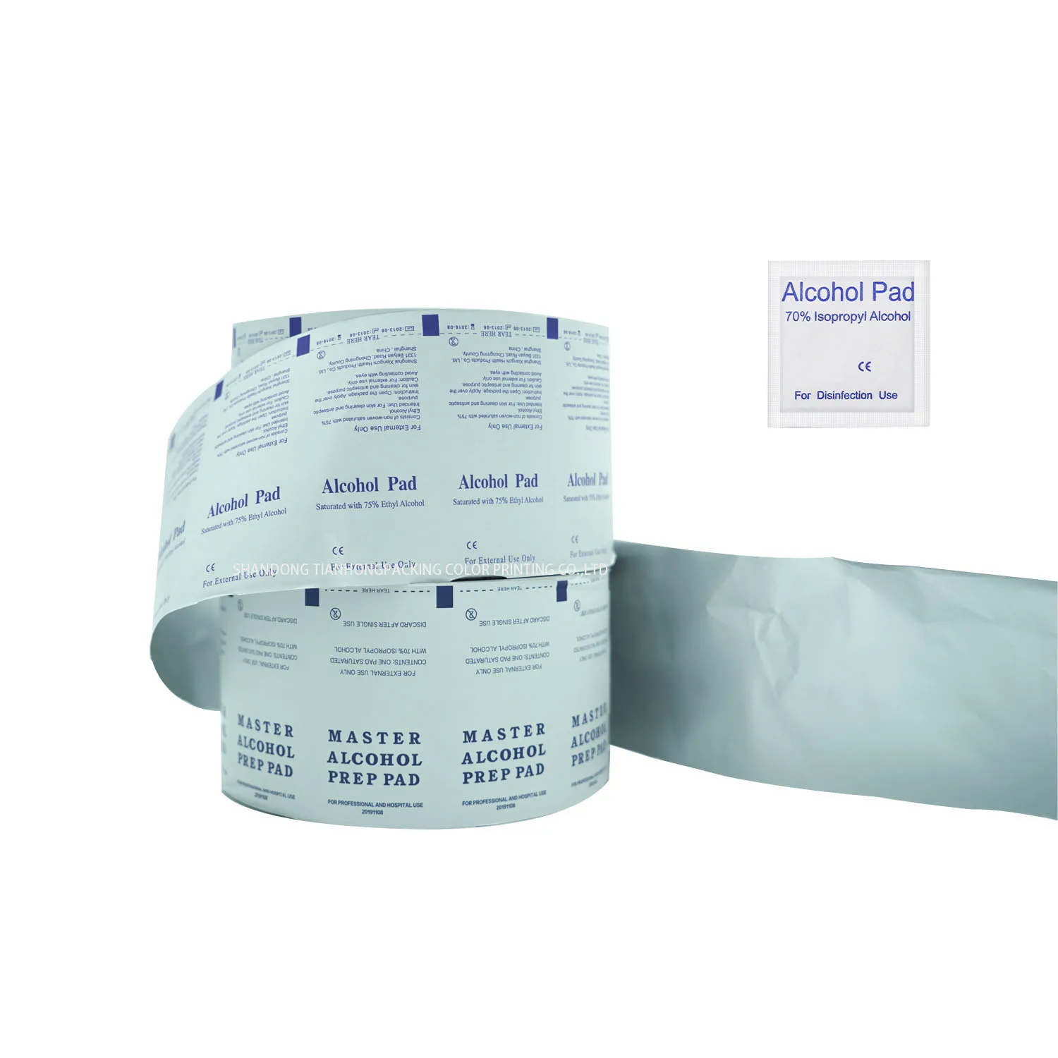 Factory Price Promotional 73Gsm Aluminum Foil Laminated Paper Roll for Alcohol Prep Pads