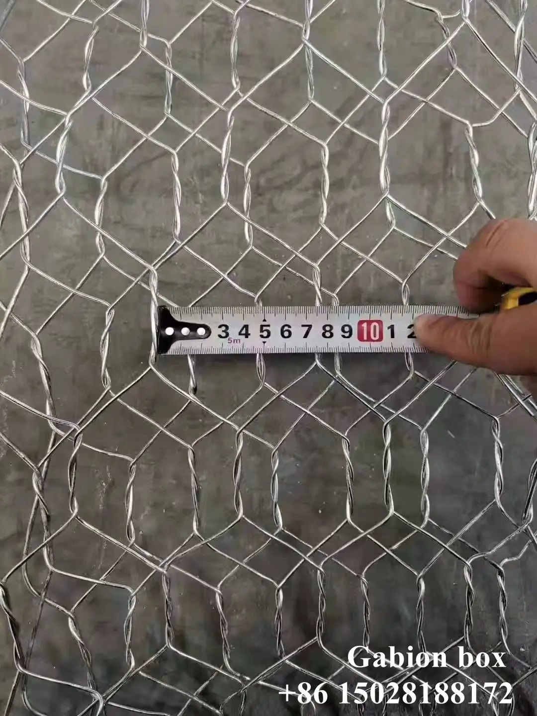 High quality  hexagonal wire mesh  woven wire mesh gabion box stone cage