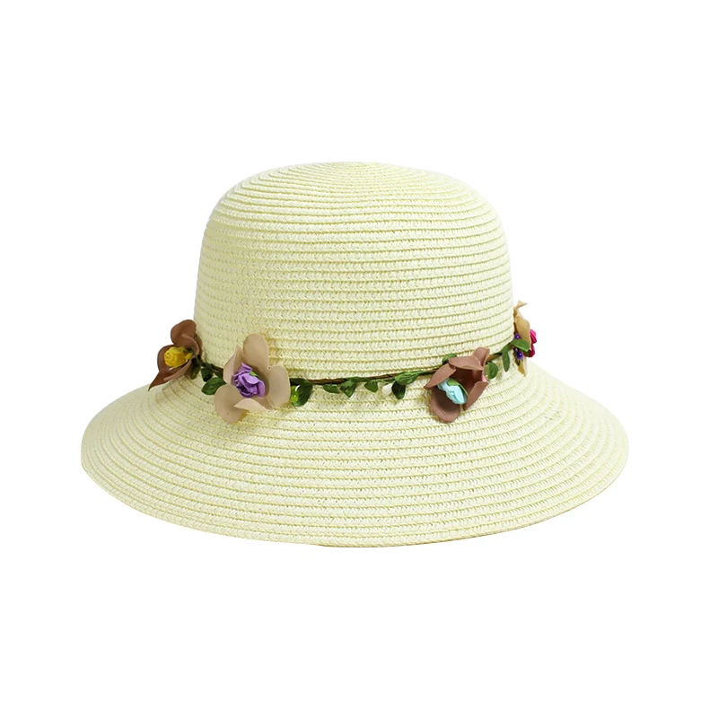 Wholesale customized  Summer straw hat foldable hat