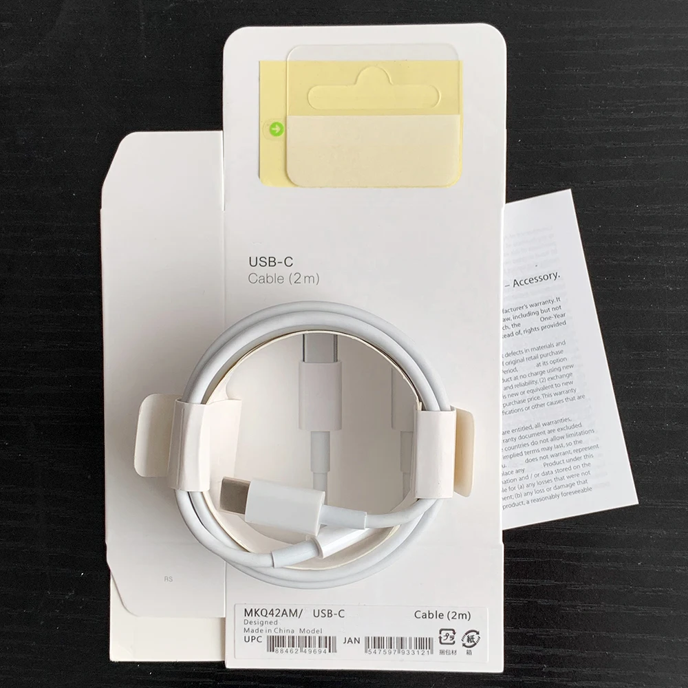 
2M 1m usb c charge cable type c to type c charger cable With original packaging for iphone 11 12 pro max 6 7 8 plus X XS MAX 