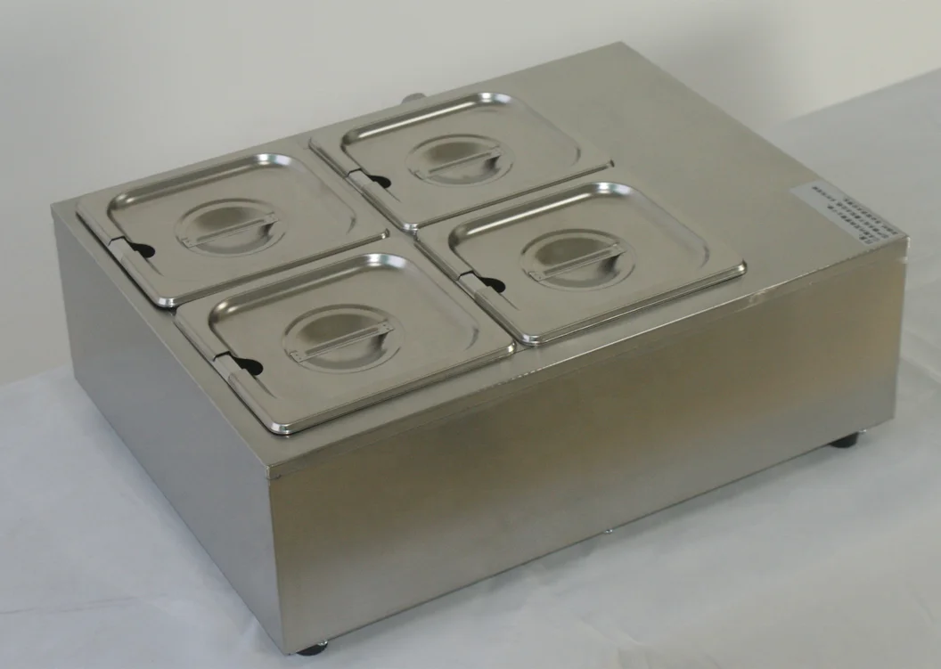 Электрочайник для шоколада, кухонная столешница с подогревом, с четырьмя емкостями