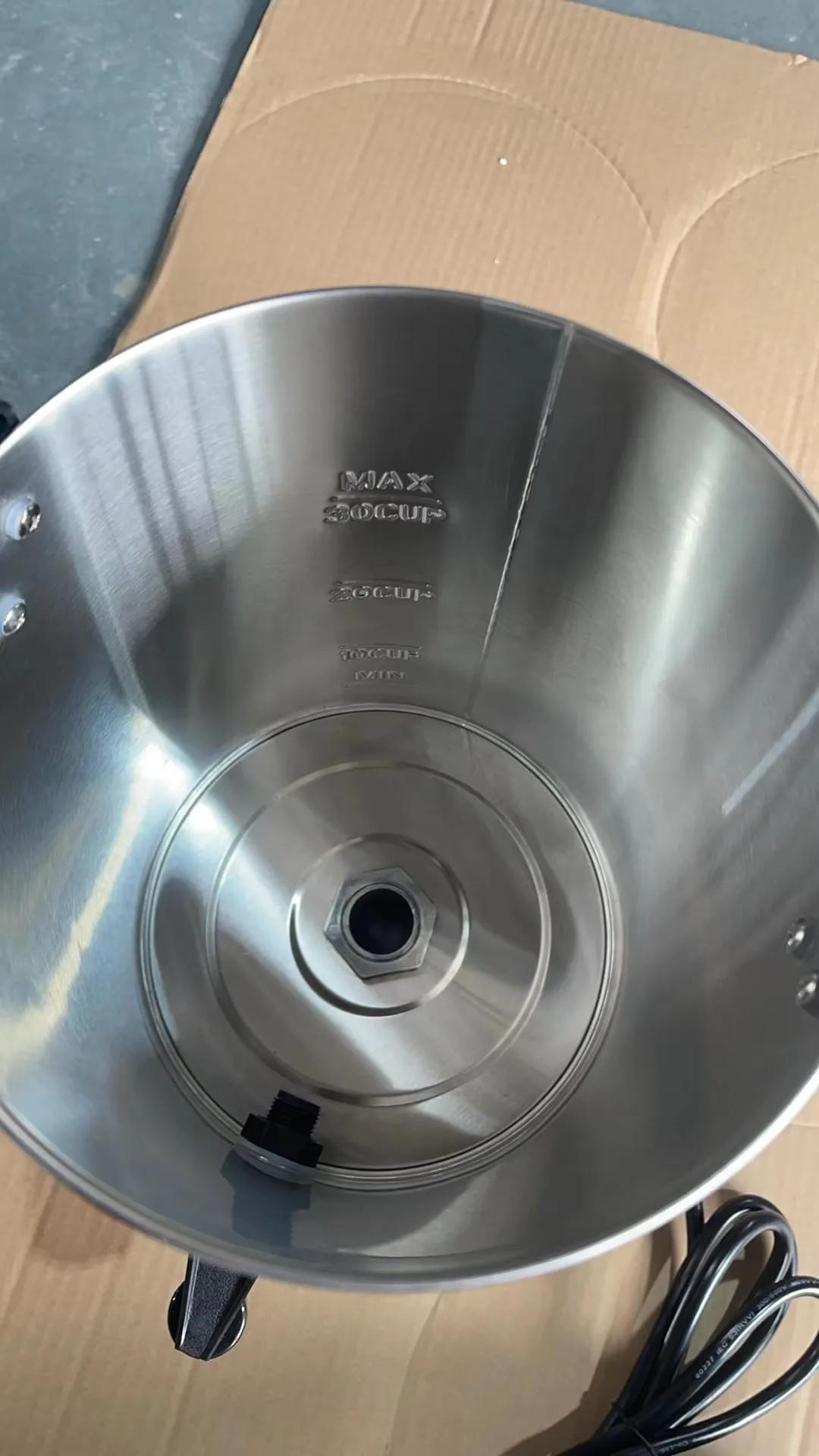 Stainless Steel 30 Cups Coffee Percolator Electric Hot Water Boiler Commercial Coffee Maker