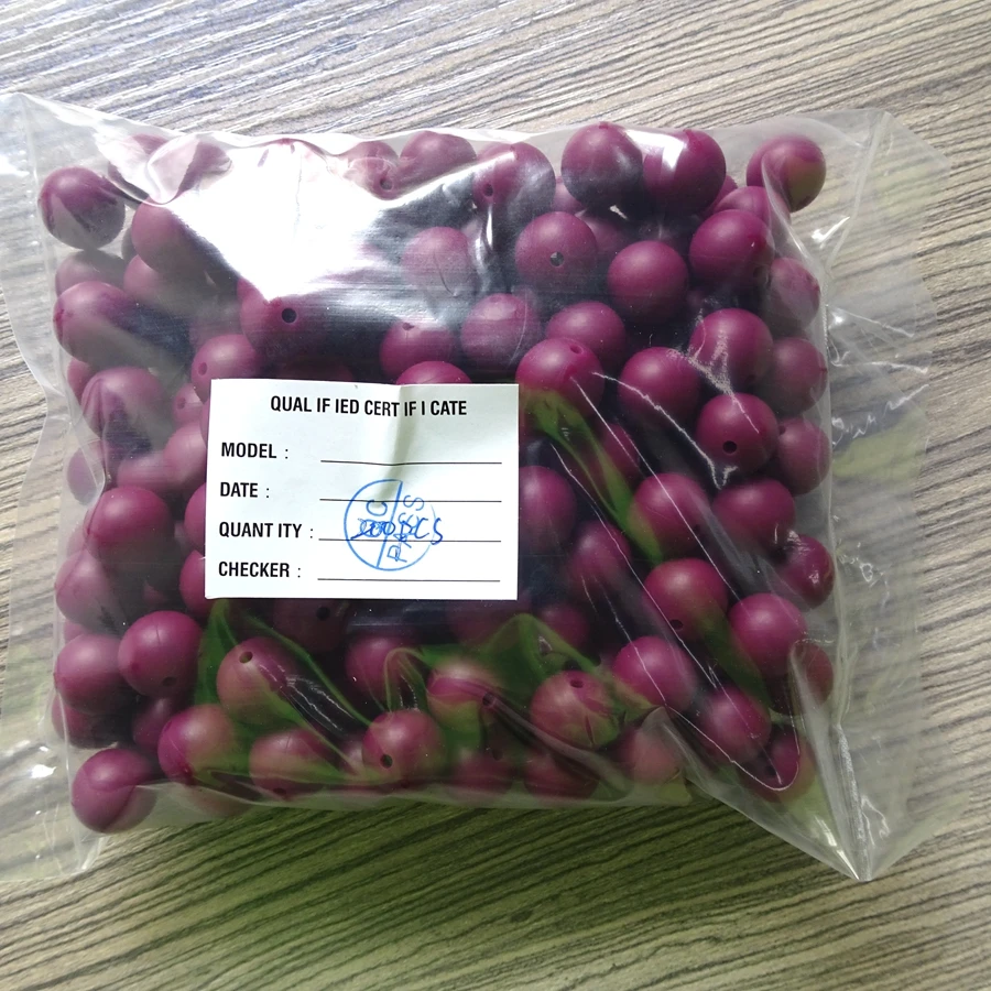 Food Grade Силиконовые Прорезыватели для зубов Детские Жевательные счеты чечевицы бусины оптовая