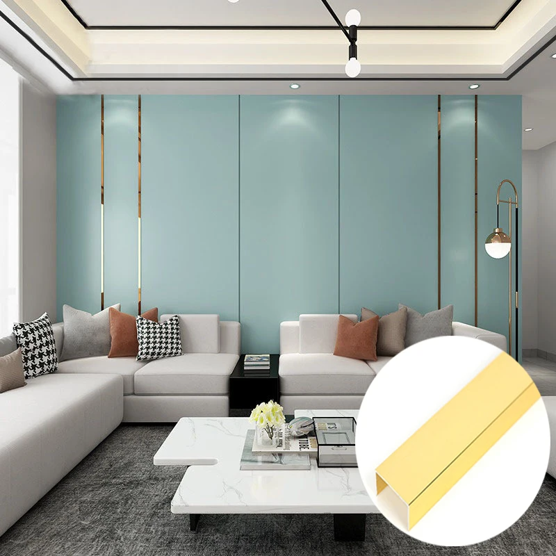 New Design waterproof metal U extruded aluminum  profiles closing line Ceramic Edge corner flooring accessories