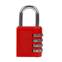 Weatherproof Security Padlock 4 Dial Digit Password Lock Code Lock Zinc Alloy Code Padlock Combination Padlock