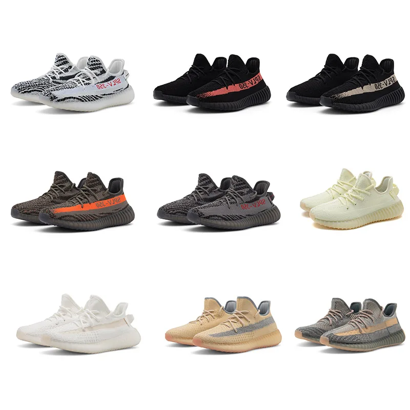 Высокое качество оригинальный бренд Yeezy 350 V2 мужская повседневная прогулочная обувь модные кроссовки Yeezy Спортивная мужская обувь Yeezy