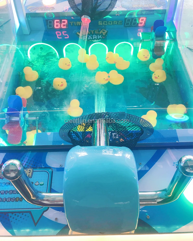 Coin-Operated Duck Shooting Game Machine Water Park Arcade Simulator for Kids Aged 3 6 8 Years EU Plug