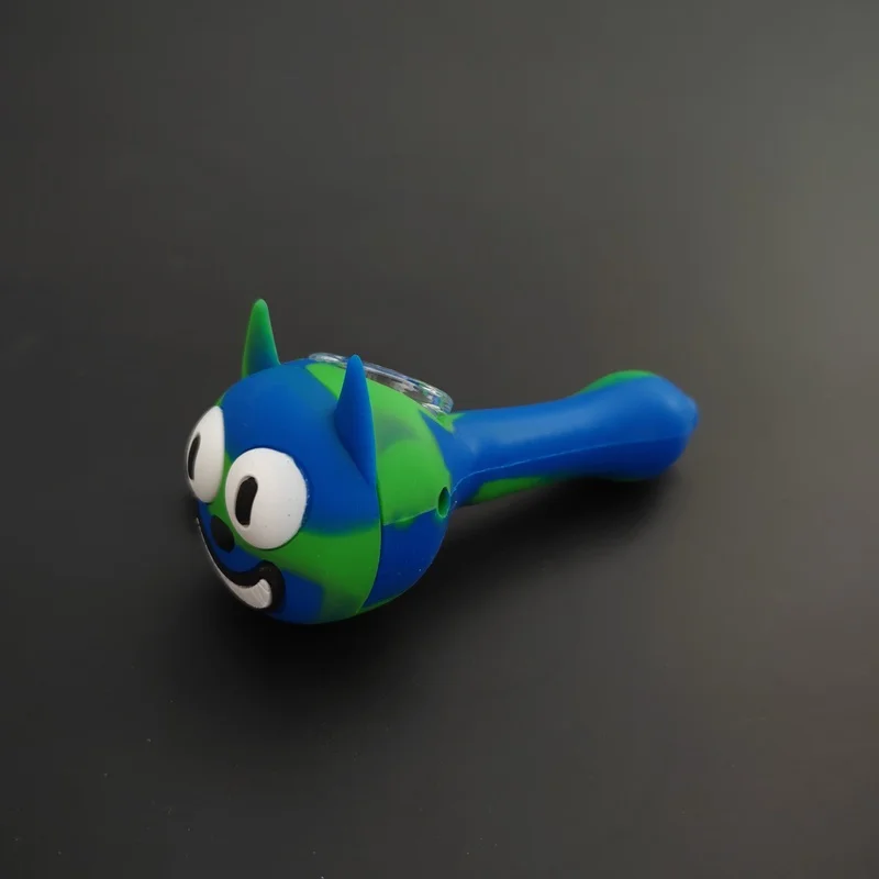 Multicolor Cat Modeling Smoking Accessories Tobacco Silicone Smoking Pipe