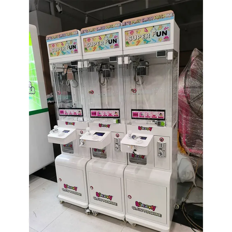 Amusement Mini Doll Catcher Gift Crane Simulator Toy Clip Grabber Plush Mini Claw Crane Electric Game Machine For Game Center