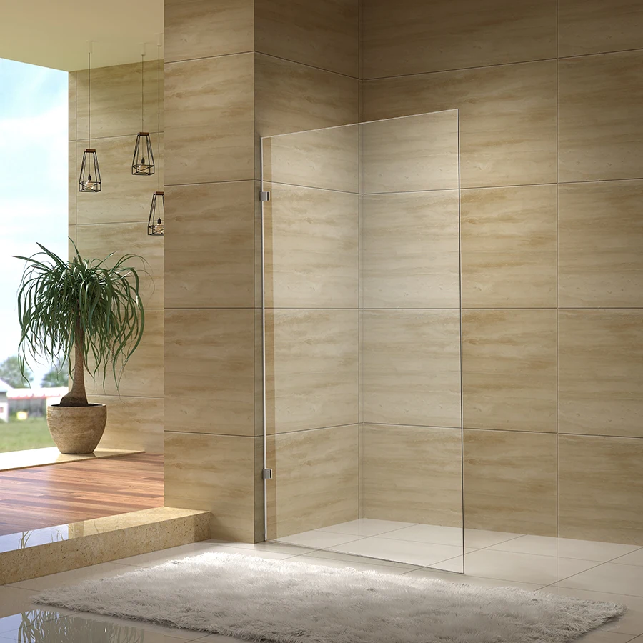 Walk In Bath Fixed Screen Shower Wall Panel 10mm 8mm Bathtub Tempered Glass Shower Screen