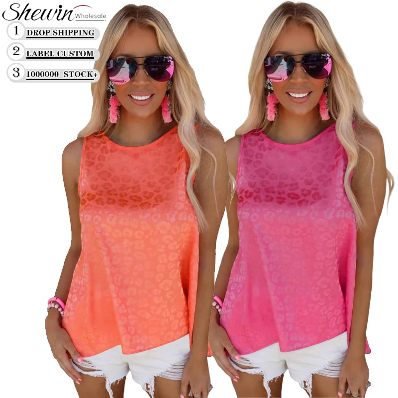 Wholesale Designer Spring Summer Casual Puff Sleeve Top Elegant Women Satin Blouse