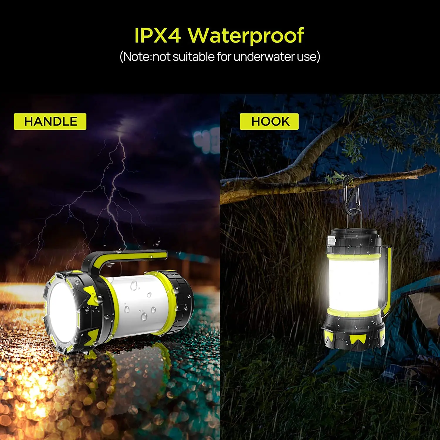 New Portable Multifunctional Super bright 4 modes Rechargeable Led Camping Lantern Light For Hiking Emergency Or Home Using