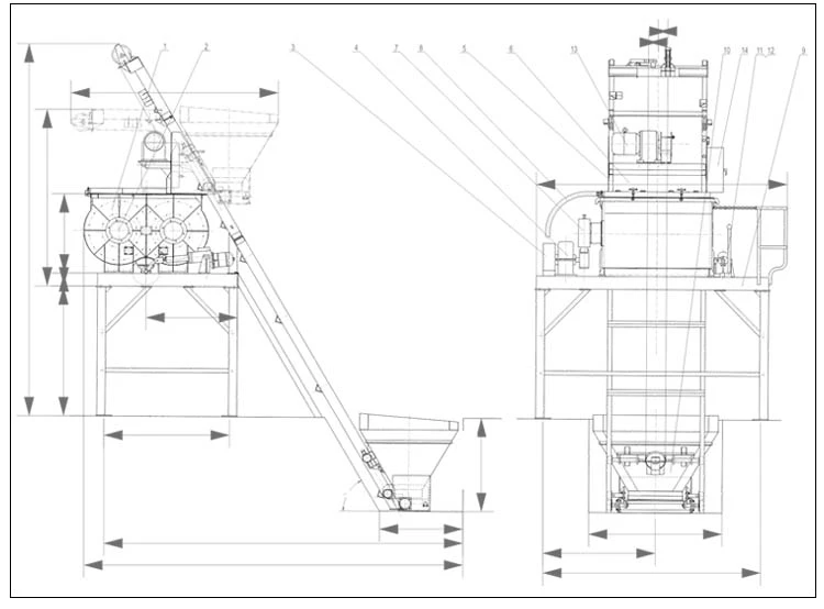 Concrete Mixer With Hooper