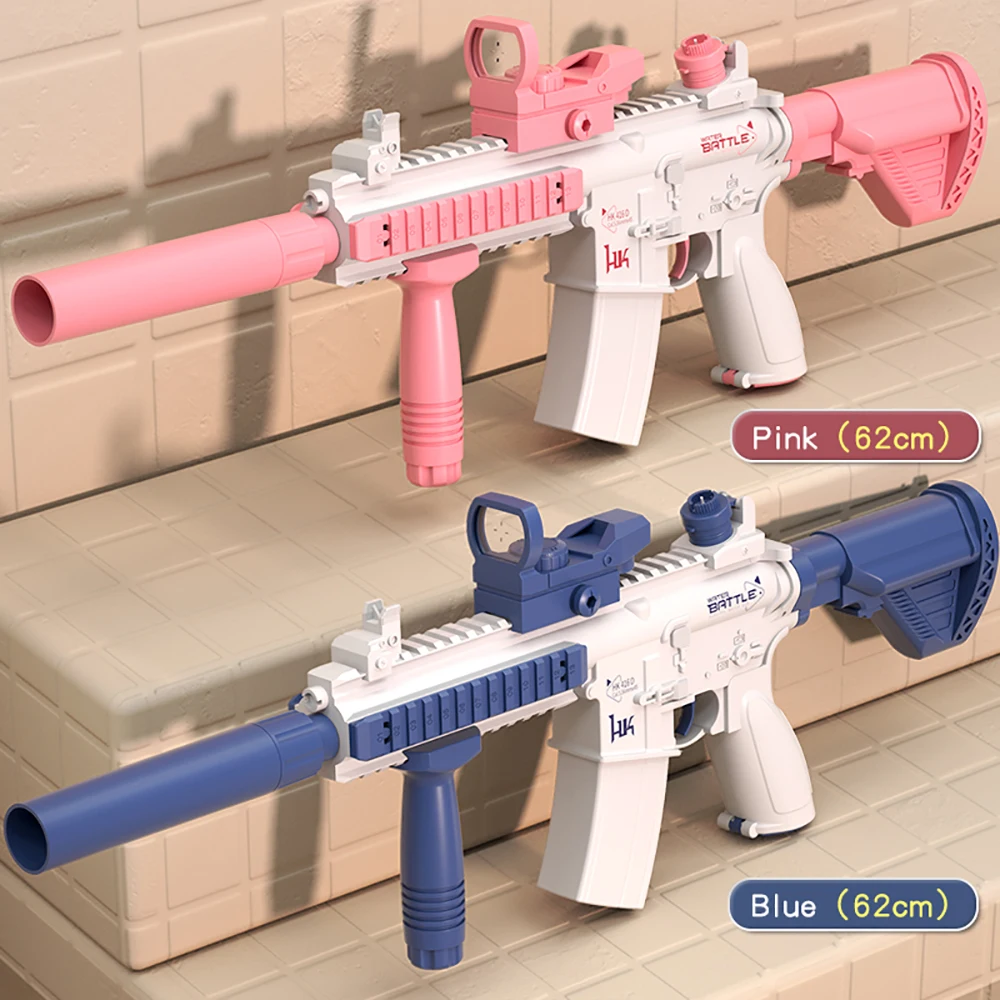 M416 Automatic Electric Water Gun Electric Squirt Gun Continuous 10 Meter Long Range Shooting Water Gun Electric
