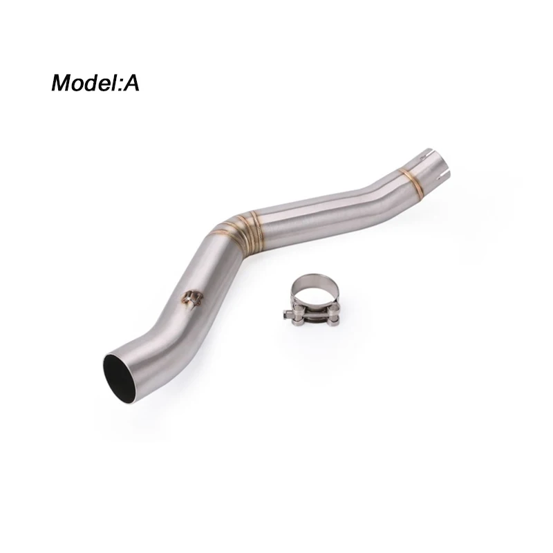 Выхлопная средняя труба мотоцикла для Benelli 500c 502X 502C TRK 502 TRK502 2016-2019 Соединительная каталитическая труба из нержавеющей стали