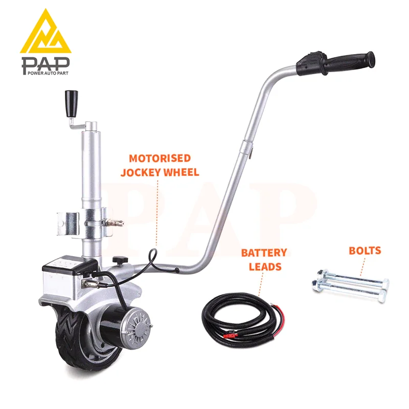 Mover 350W 12V Trailer Jack Max Vehicle Load 5000Lbs Utility Electric Trailer Jockey Wheel