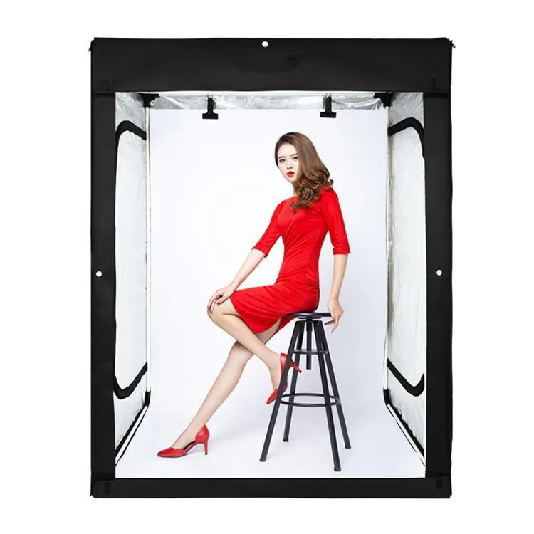 Foldable Plug LED Lightbox Photography studio Portable Mini photo Studio Lighting kit 200*100*120cm