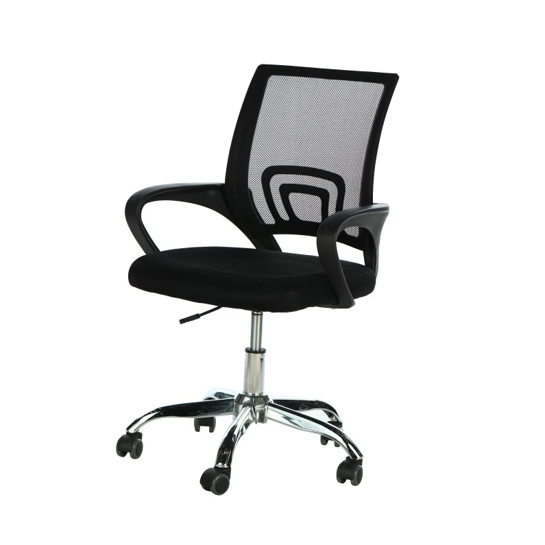 Manufacturer Customized Design Employees Swivel Computer Chairs Nylon Wheels Fabric Mesh Office Chairs