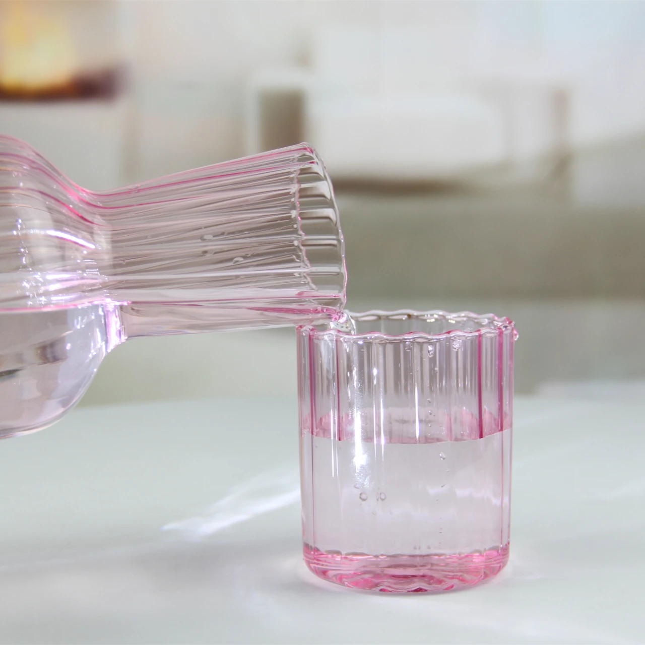 glass juice water jug set with cups water bottle coffee cup