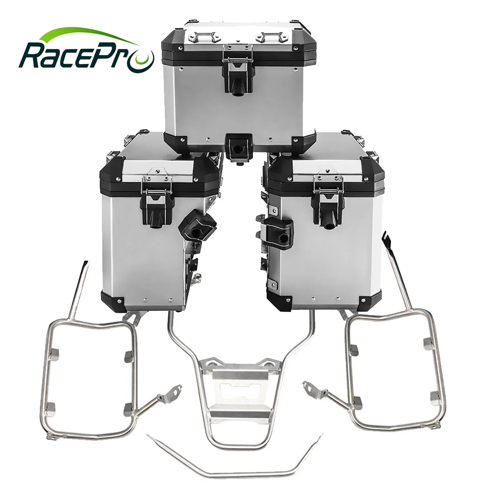 Боковые и верхние коробки Racepro для системы Pannier со стойками из нержавеющей стали для BMW GS 1200 GS LC 2014-2018