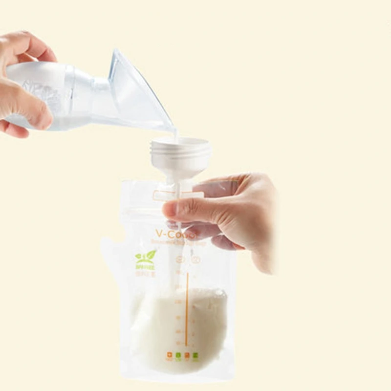 Breast pump transfer clip Breast milk storage Bags adapter Custom high quality