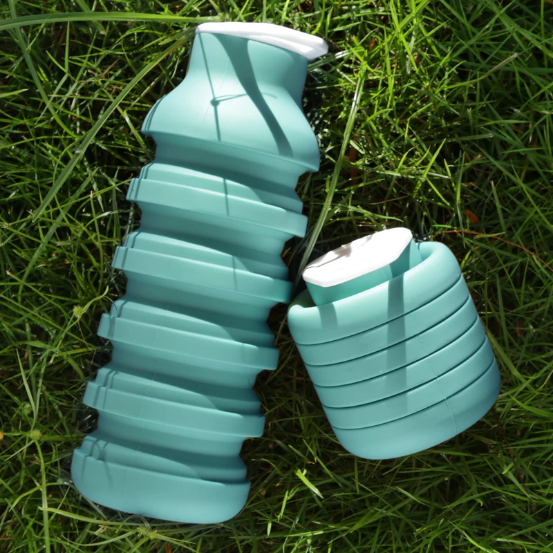 Custom Hot Selling Running Drink Portable Foldable Kid Silicone Gym Sports Travel Collapsible Water Bottle