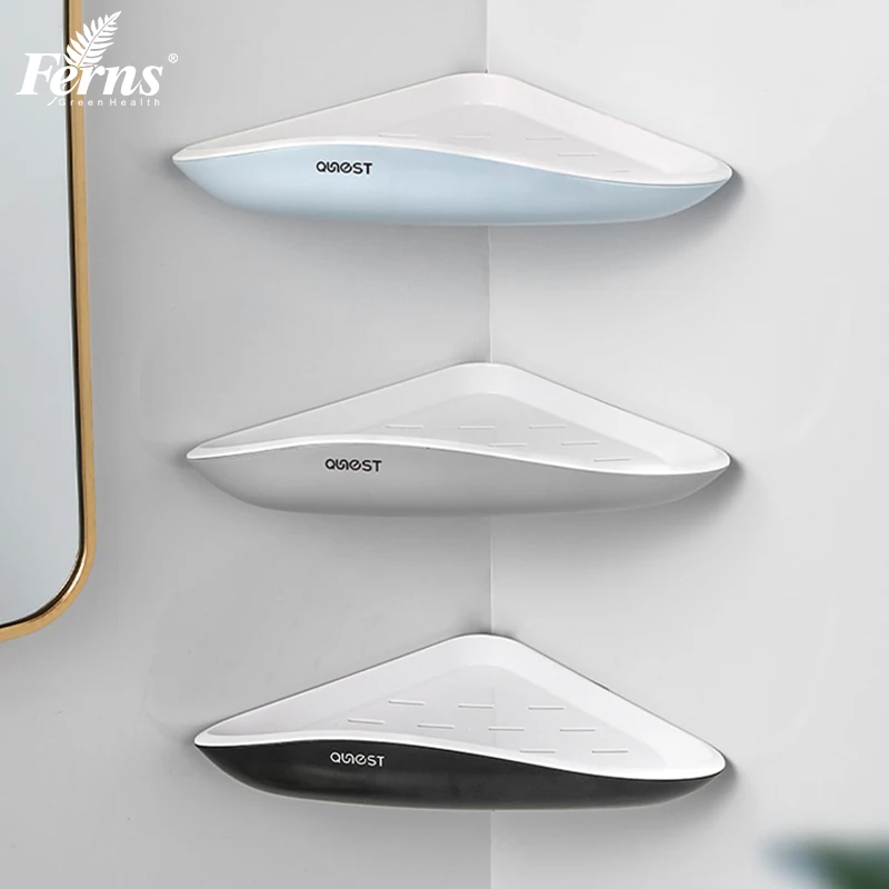 Bathroom Storage Wholesale Shower corner caddy rack Plastic wall hanging bath shelf