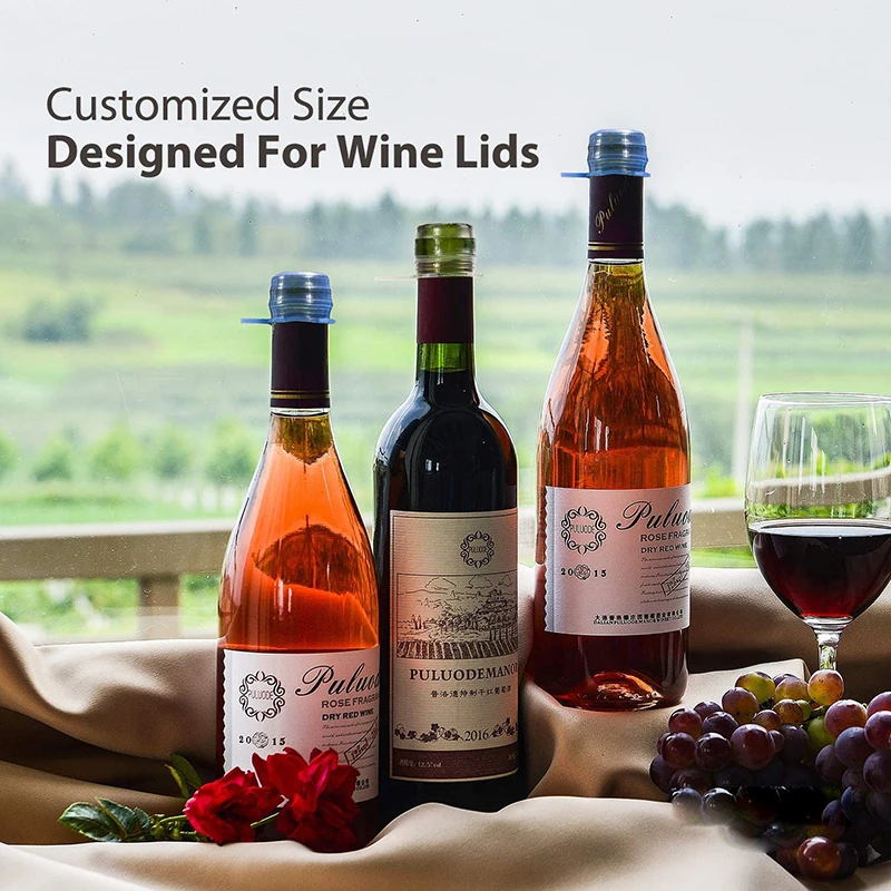 Reusable Wine Bottles Seal Cover Silicone Dustproof Anti-Mosquito Beer Glass Stretch Bottle Lids