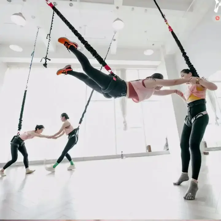 60kg 80kg 100kg 150lbs 200lbs aerial bungee jumping equipment full set yoga bungee dance cord