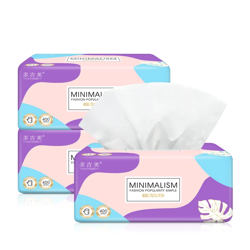 Custom Tissue Paper Eco-friendly One Side Washable Tissue Paper Facial Tissues