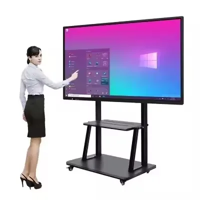 75' 85inch smart interactive smart board Lcd display wireless touch interactive whiteboard system